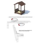 Серия P модель 1 — песочница с крышкой «трансформер» и теневым навесом