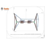 Серия O модель 2 — качели с деревянными сидениями со спинкой
