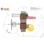 Серия D1 модель 4, детская игровая — спортивная конструкция