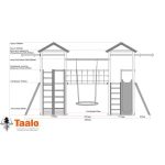 Серия J1 модель 1, детская игровая — спортивная конструкция