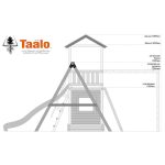 Серия C1 модель 2, детская игровая — спортивная конструкция