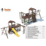 Серия C1 модель 1, детская игровая — спортивная конструкция