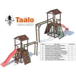 Серия А1 модель 3, детская игровая — спортивная конструкция