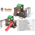 Серия C модель 1, детская игровая конструкция (конструктор)