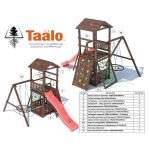 Серия А4 модель 2, детская игровая — спортивная конструкция