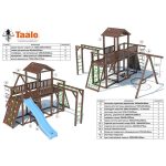 Серия C2 модель 1, детская игровая — спортивная конструкция