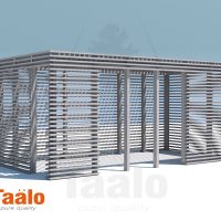 Ограждение для крыльца, веранды или террасы из древесины сибирской лиственницы