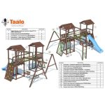 Серия D1 модель 2, детская игровая — спортивная конструкция