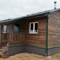 Лестница из древесины сибиркой лиственницы