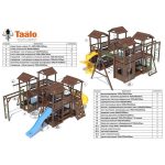 Серия J1 модель 1, детская игровая — спортивная конструкция