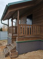 Ограждение для крыльца, веранды или террасы из древесины сибирской лиственницы