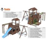 Серия C3 модель 1, детская игровая — спортивная конструкция