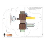 Серия D1 модель 1, детская игровая — спортивная конструкция