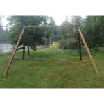 Серия O модель 1 — качели с деревянными сидениями