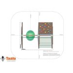 Серия Sh1 модель 1- детская спортивная конструкция для частных владений