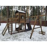 Серия C2 модель 3, детская игровая — спортивная конструкция