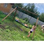 Серия O1 модель 1 — качели с сидениями на канатах (конструктор) для частных владений