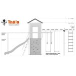 Серия C2 модель 4, детская игровая — спортивная конструкция