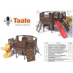 Серия G модель 1 — детская игровая конструкция платформа восьмигранник вокруг дерева (конструктор)