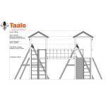 Серия D1 модель 2, детская игровая — спортивная конструкция