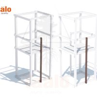 Серия «Stepp» сидение-тарзанка для качели пластиковая «LIANA» 280*280*40мм. (желтый)