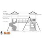 Серия J1 модель 1, детская игровая — спортивная конструкция