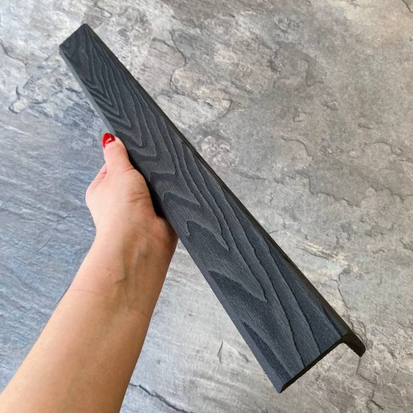 Угол EasyDecking Wood-Х 50х50х3010 Черное дерево 3D