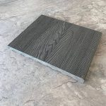 Ступень TimberTex 3D ДПК 320х23х4000 Серый Полнотелая