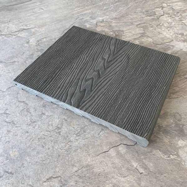 Ступень TimberTex 3D ДПК 320х23х4000 Серый Полнотелая