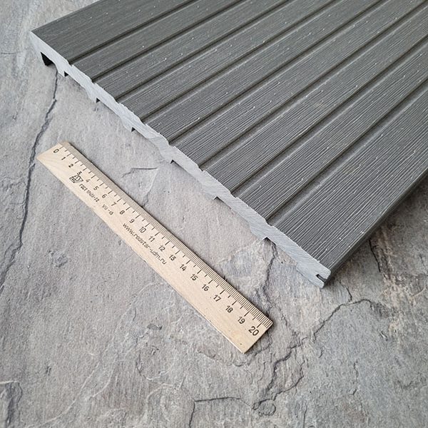 Ступень ДПК Latitudo Step-320 320х24х3000 Серый Полнотелая