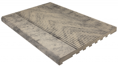 Ступень ДПК WOODVEX Select Colorite 348х22х4000 Бело-серая Полнотелая