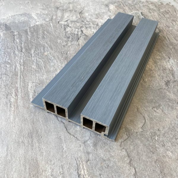 Фасадная панель Woodvex Lines 169х40х3000 Light Gray
