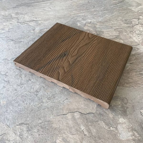 Ступень TimberTex 3D ДПК 320х23х3000 Кедр Полнотелая