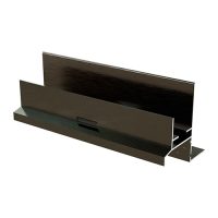 Стартовый профиль для фасадной панели NUSADUA 77х77х3600 (перфорированный) Черный