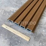Фасадная реечная панель TimberTex 219х26х4000 Тик микс