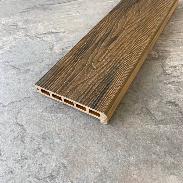 Ступень TimberTex ДПК Style 155х22х3000 Тик Пустотелая