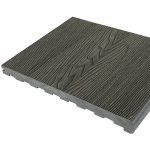 Ступень TimberTex 3D ДПК 320х23х4000 Серый Полнотелая