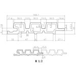 Фасадная панель NUSADUA 3D co-extrusion 33х165х3600 White