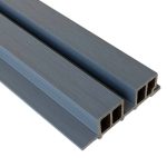 Фасадная панель Woodvex Lines 169х40х4000 Light Gray