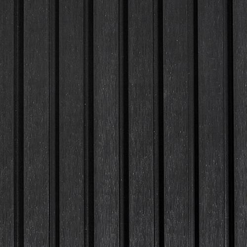 Фасадная реечная панель CM Wall 219х26х4000 Black Wood (Черное дерево)