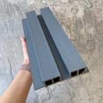 Фасадная панель Woodvex Lines 169х40х3000 Light Gray