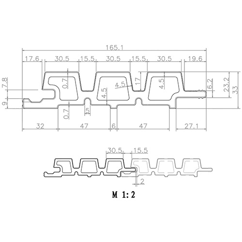 Фасадная панель NUSADUA 3D co-extrusion 33х165х3600 Sand