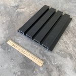 Фасадная реечная панель CM Wall 219х26х4000 Black Wood (Черное дерево)