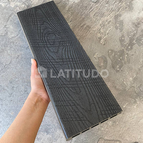 Ступень TimberTex ДПК 155х22х4000 Винтаж Кофе Пустотелая