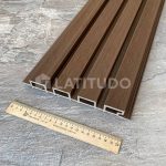 Фасадная реечная панель TimberTex 219х26х4000 Темно-коричневый