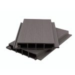 Фасадная панель NUSADUA Premium 3D co-extrusion сплошная 33х200х3600 Grey dark