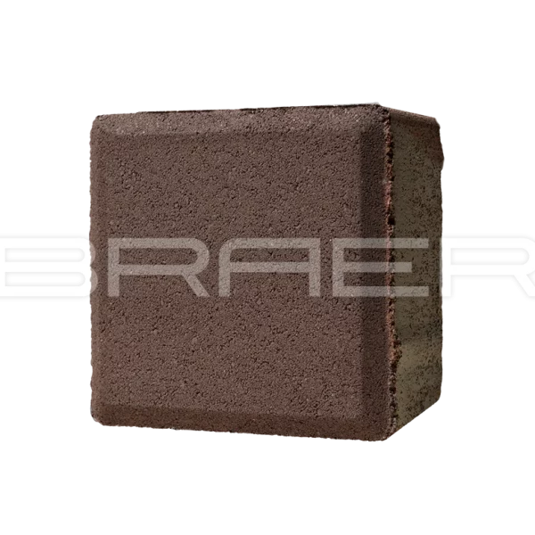 Тротуарная плитка Лувр, Коричневый, 100х100 мм, 60 мм