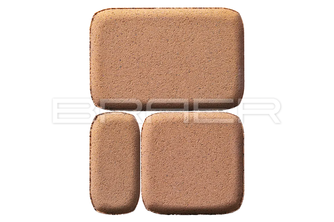 Тротуарная плитка Классико, Янтарный, 60 мм Тротуарная плитка Классико, Янтарный, 60 мм