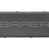 Тротуарная плитка Прямоугольник, Серый, 80 мм