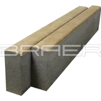 Бордюрный камень Бордюр тротуарный БР 100.20.8, Color Mix Туман